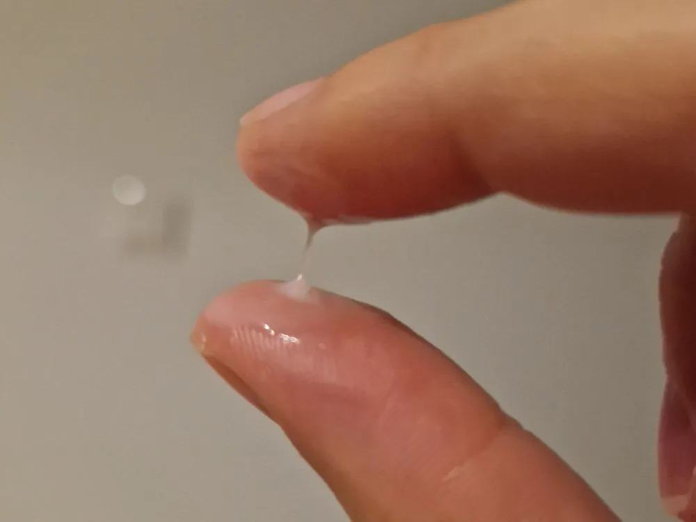 Mucosidad cervical lechosa en el día 9 del ciclo